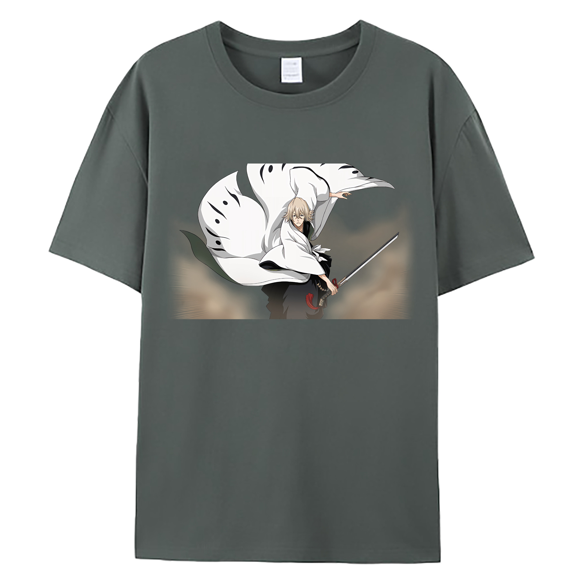 （画像用） "ブリーチ 浦原 喜助（うらはら きすけ） BLEACH Urahara Kisuke " 綿100％ メンズ半袖Tシャツ｜肌触りやわらか＆通気性